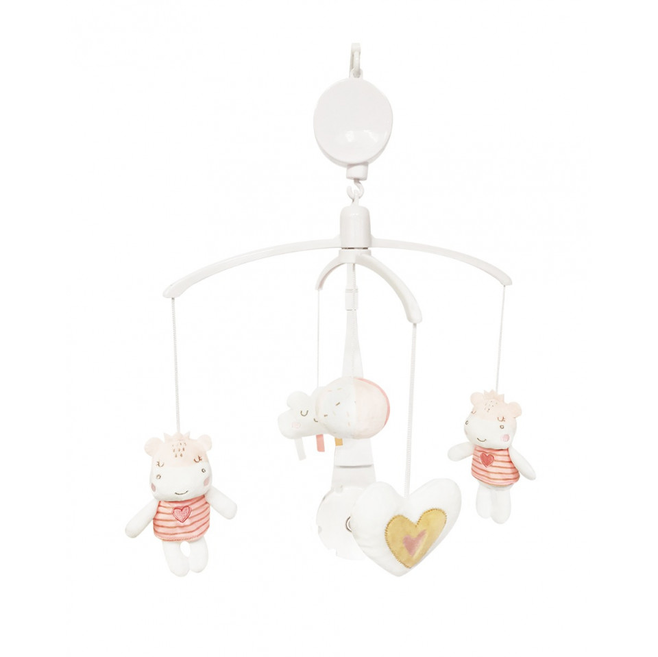 Μουσικό περιστρεφόμενο της εταιρείας Kikka Boo με λούτρινα παιχνίδια• Διαθέτει μηχανισμό κουρδίσματος με το χέρι• Δεν λειτουργεί με μπαταρίες.