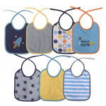 Lorelli σετ 7 τεμ σαλιάρες με πετσετέ ύφανση και χαρούμενα σχέδια.