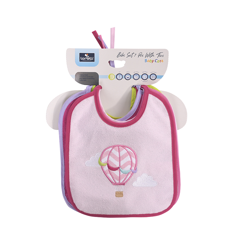 Η φωτογραφία δείχνει Lorelli σετ 7 τεμ σαλιάρες με πετσετέ ύφανση και χαρούμενα σχέδια.