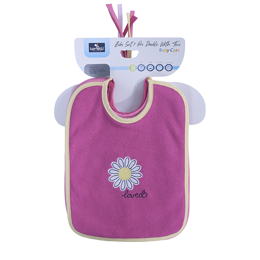 Η φωτογραφία δείχνει Lorelli σετ 7 τεμ σαλιάρες με πετσετέ ύφανση και χαρούμενα σχέδια.