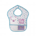 Lorelli σετ 2 τεμ αδιάβροχες σαλιάρες με τσέπη και χαρούμενα τυπώματα.