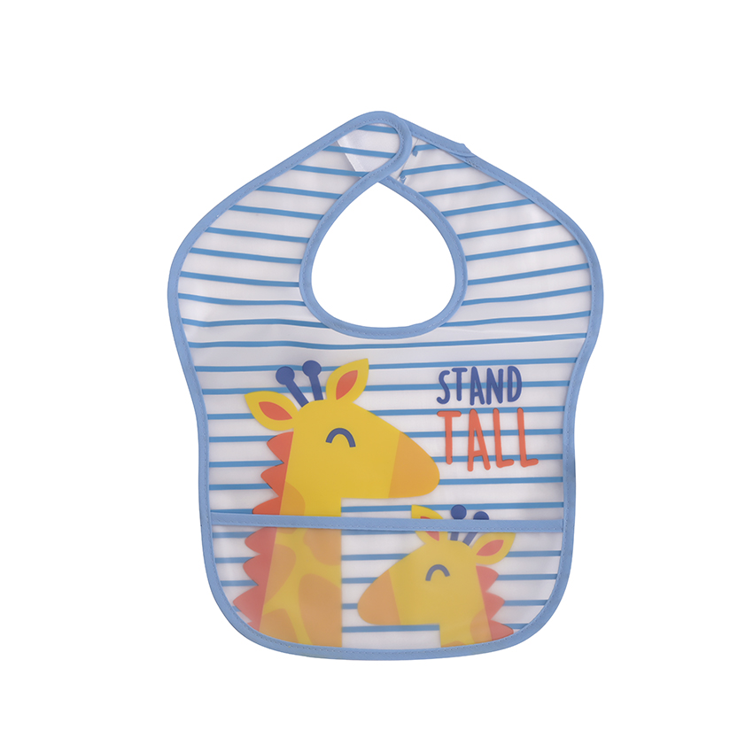 Lorelli σετ 2 τεμ αδιάβροχες σαλιάρες με τσέπη και χαρούμενα τυπώματα.