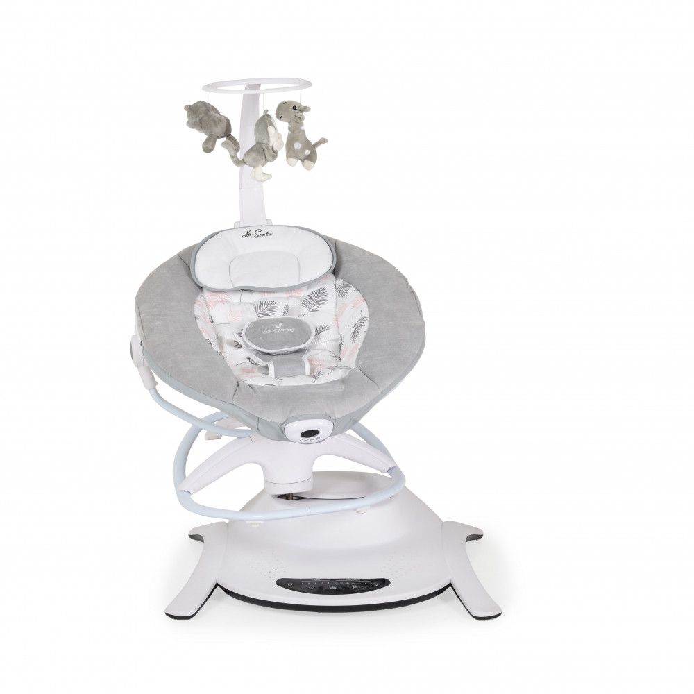 Η φωτογραφία δείχνει Η βρεφική κούνια La Scala είναι ένα πολυλειτουργικό προϊόν.