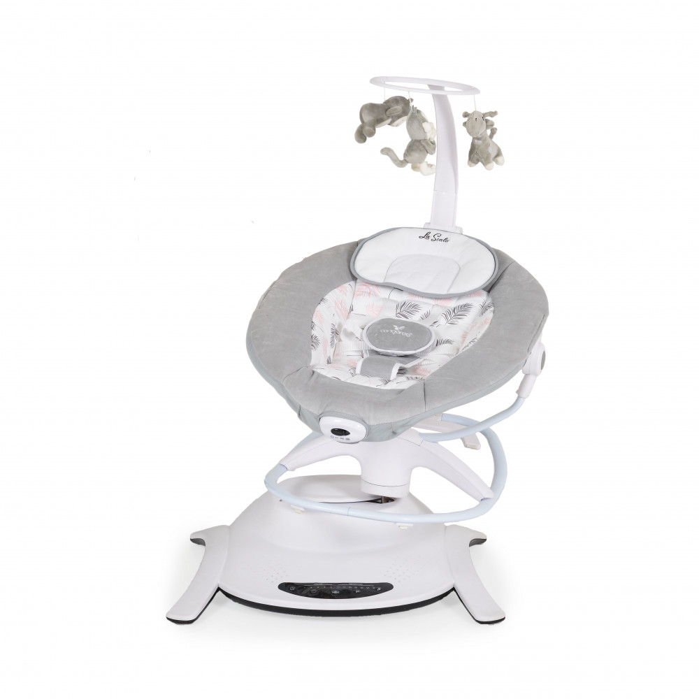 Η φωτογραφία δείχνει Η βρεφική κούνια La Scala είναι ένα πολυλειτουργικό προϊόν.