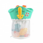 Η φωτογραφία δείχνει Σετ 8 τεμ μπαιχνιδια μπανιου με κουβαδάκι με δίχτυ και παιχνίδια με βαρκούλες και ψαράκιαΚατάλληλο για 12+ μηνών