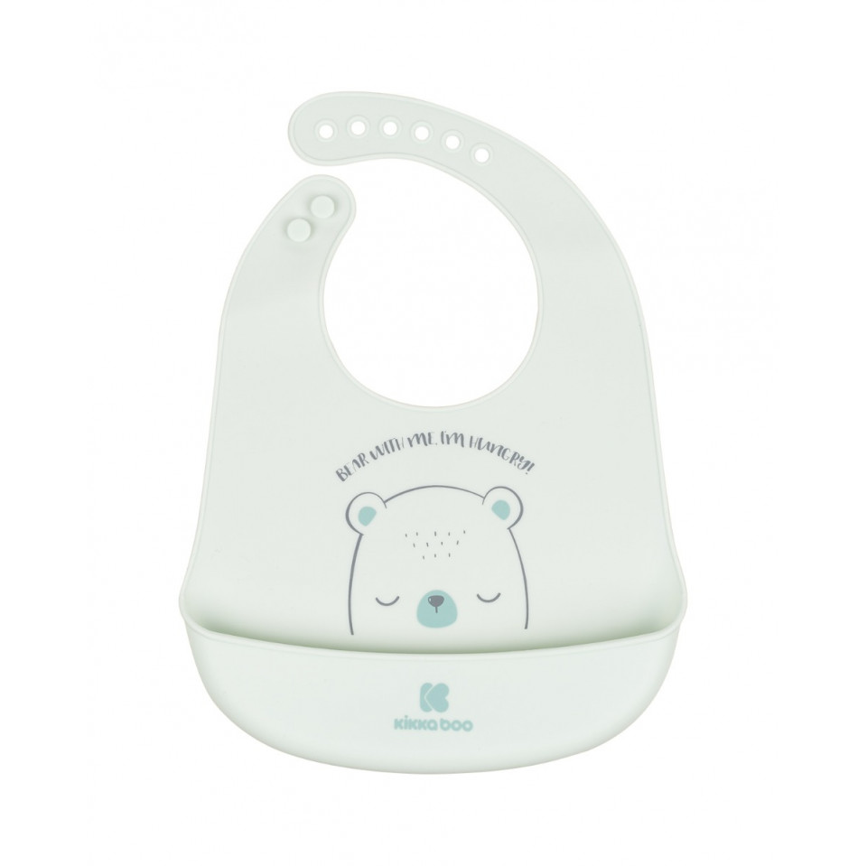 Μαλακή σαλιάρα σιλικόνης κατασκευασμένη απο αβλαβή υλικά χωρίς BPAΔιαθέτει ψυχουλοσυλλέκτηΚαθαρίζεται εύκολαΡυθμιζόμενο άνοιγμα λαιμού με κούμπωμαΔιαστάσεις: 23x1,8x32 cmΚατάλληλη για β΄ρεφη 4+ μηνών