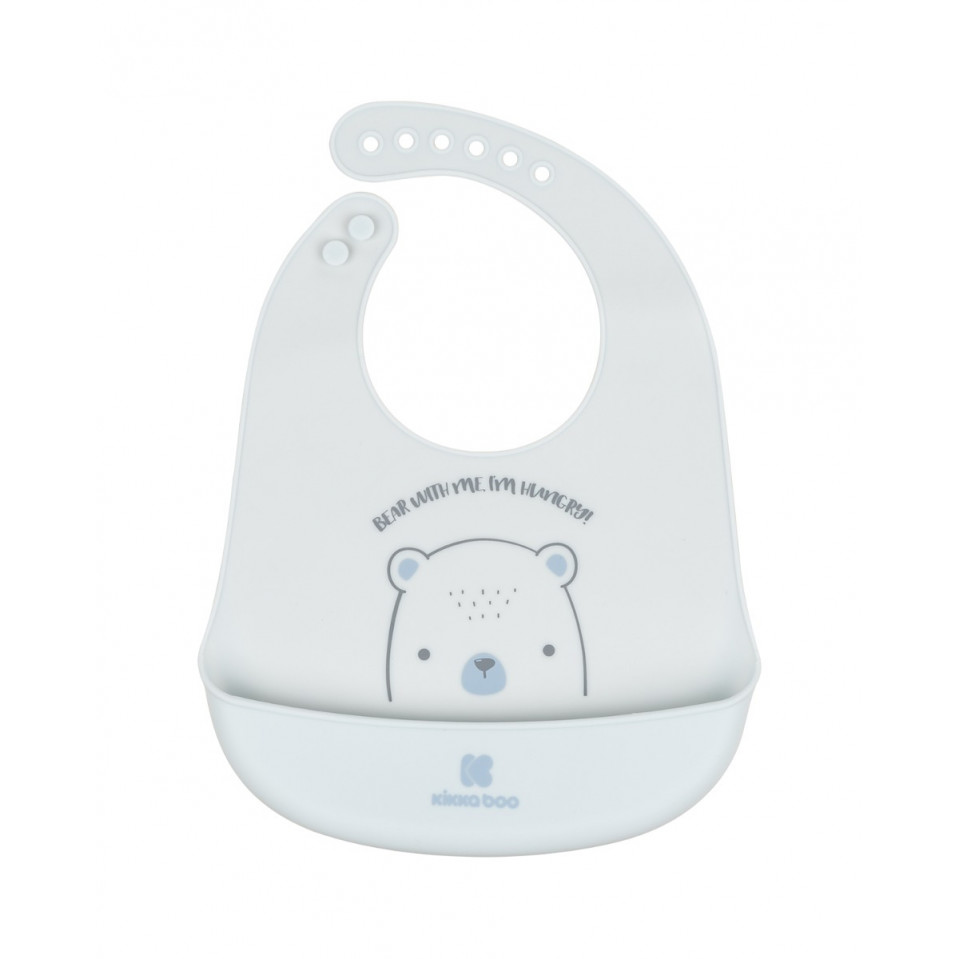 Μαλακή σαλιάρα σιλικόνης κατασκευασμένη απο αβλαβή υλικά χωρίς BPAΔιαθέτει ψυχουλοσυλλέκτηΚαθαρίζεται εύκολαΡυθμιζόμενο άνοιγμα λαιμού με κούμπωμαΔιαστάσεις: 23x1,8x32 cmΚατάλληλη για β΄ρεφη 4+ μηνών