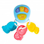 Moni toys βρεφικο παιχνίδι-κλειδί αυτοκινήτου με κουμπιά μουσικής, φώτα και ήxους αυτοκινήτουΛειτουργεί με μπαταρίες&nbsp;2 x 1.