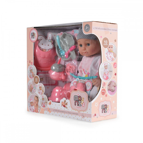MONI TOYS 9592 ΣΕΤ ΚΟΥΚΛΑ ΒΡΕΦΟΣ ΜΕ ΑΞΕΣΟΥΑΡ 380014622197