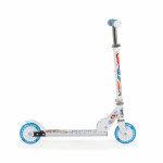 Αναδιπλούμενο μεταλλικό σκούτερ κατάλληλο για 3+ ετών με μέγιστο βάρο; τα 20 κιλάΔιαστάσεις:&nbsp;Tροχοί PVC 125mmΜέγεθος σανίδας: 35cm x 10cmΡύθμιζόμενο τιμόνι: 60cm / 76cm/ 79cm/82cm