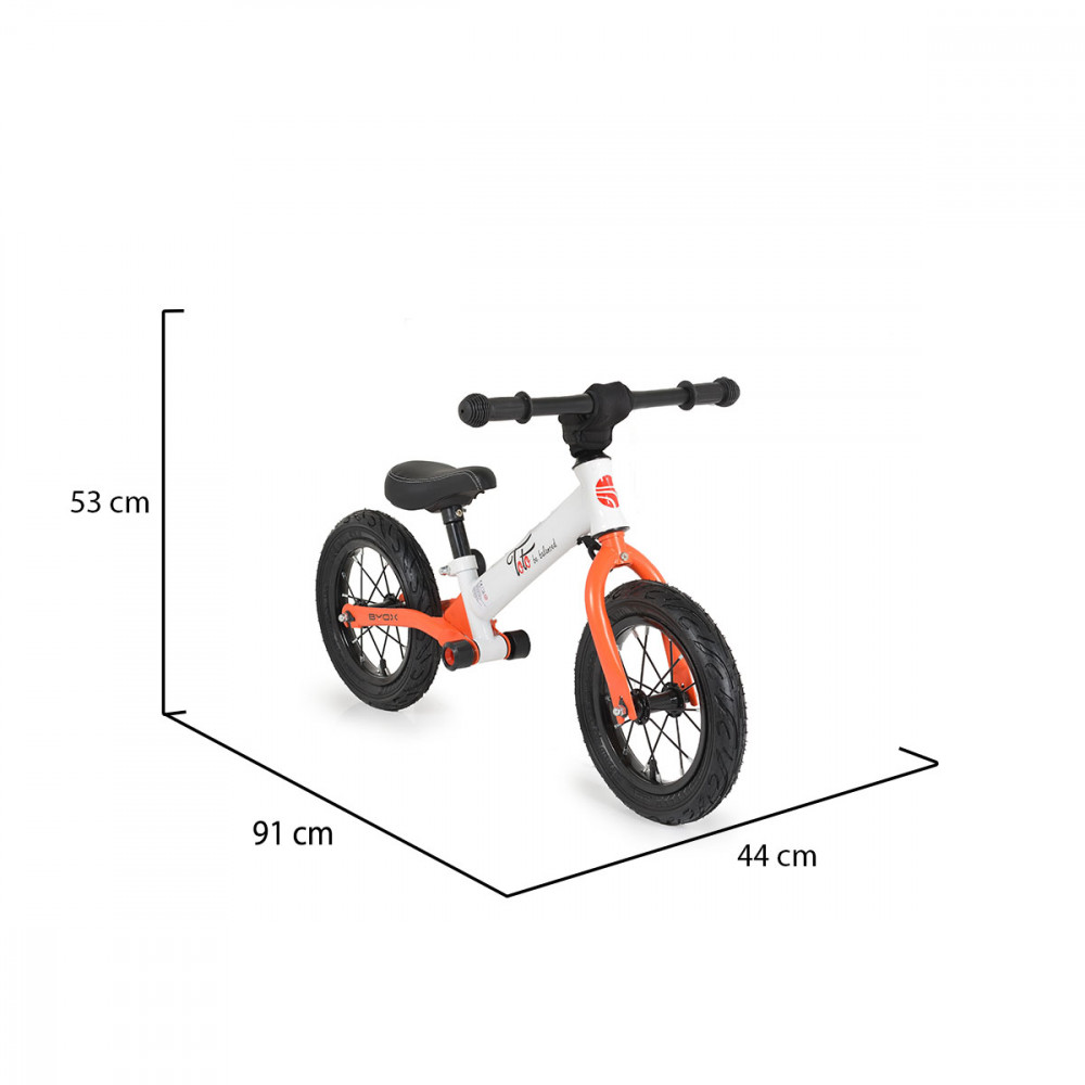 Ποδήλατο ισορροπίας κατασκευασμένο από ανθρακούχο χάλυβα με ανάρτηση από καουτσούκ και αποτροπή περιορισμού ανατροπής.