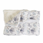 Βρεφική κουβέρτα αγκαλιάς-λίκνου κατασκευασμένη απο πολυεστερικό ύφασμα.