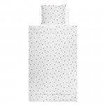 Βρεφικό σετ 4 τεμαχιών της εταιρείας Lorelli κατασκευασμένο απο 100% υποαλλεργικά και βαμβακερά υφάσματαΠεριλαμβάνει:Πάπλωμα: 97x145cmΜαξιλάρι: 35x43cm (100% Polyester)Μαξιλαροθήκη: 35x43cmΣεντόνι: 100x150cm (100% Βαμβάκι)