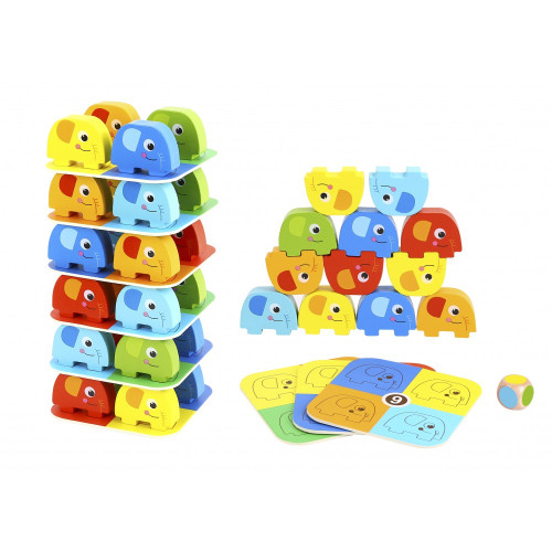 Tooky Toy TKF070A Elephant stacking game 46 pcs 6972633370123
