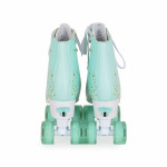 Η φωτογραφία δείχνει Ρυθμιζόμενα πατίνια-ρόλερ με γκλίτερ και διάφανους τροχούςΤροχοί PU 54*32 με γκλίτερΡουλεμάν άνθρακα ABEC-5.