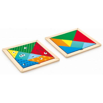 Hape Early Explorer Ξύλινο Tangram E1630A