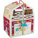 Η φωτογραφία δείχνει Hape Happy Family Ξύλινος Στάβλος Pony Club (E3409A).