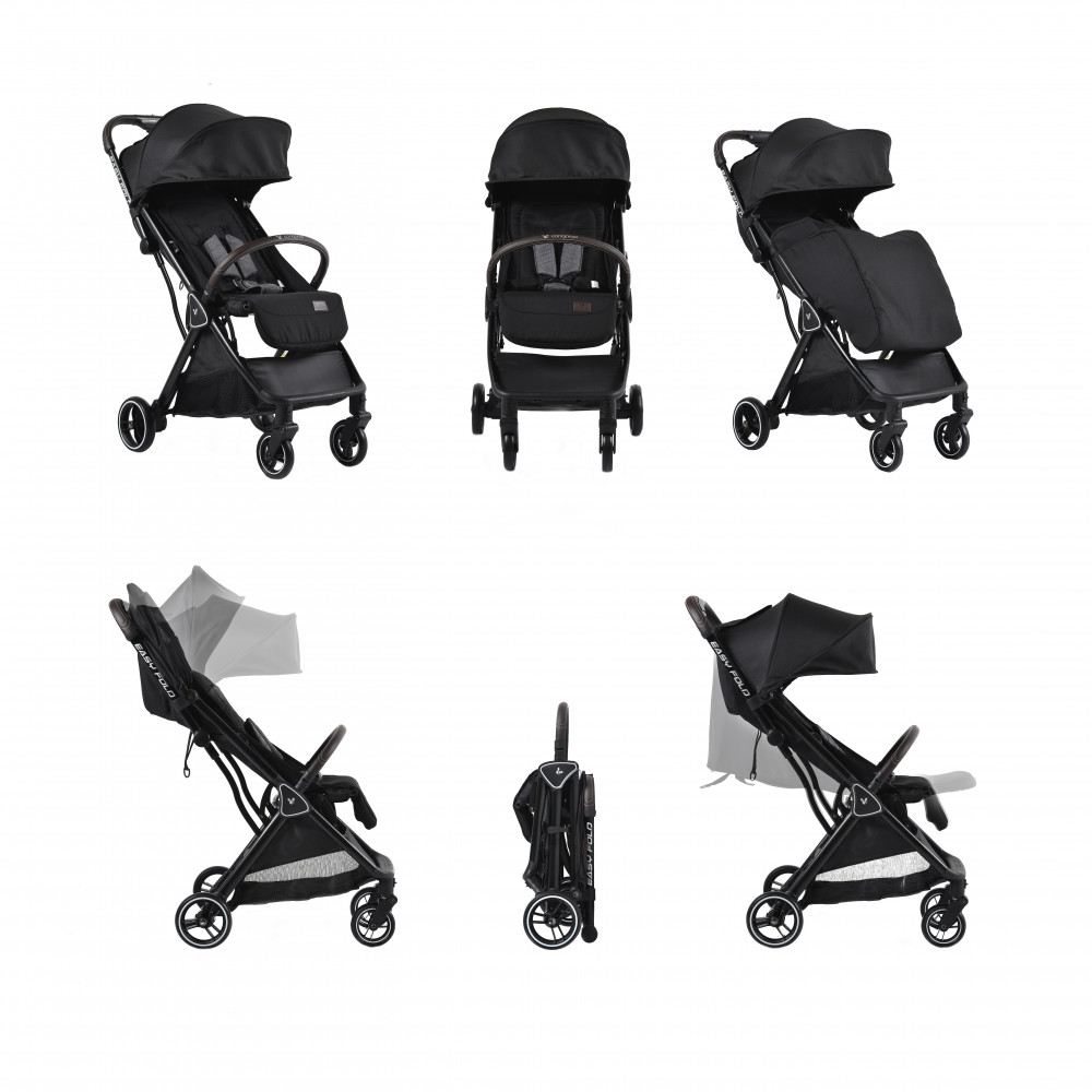 Η φωτογραφία δείχνει Το καρότσι Easy Fold είναι εξαιρετικά συμπαγές, ελαφρύ και μοντέρνο με καινοτόμο και εξαιρετικό σύστημα αναδίπλωσης για να απλοποιήσει πραγματικά τη ζωή σας.