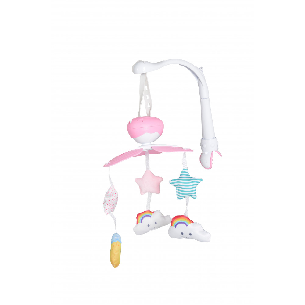 Η φωτογραφία δείχνει CANGAROO ΜΟΥΣΙΚΟ ΠΕΡΙΣΤΡΕΦΟΜΕΝΟΑυτό το προϊόν διεγείρει τις ακουστικές και οπτικές αντιλήψεις του παιδιού και επίσης συμβάλλει στον ευκολότερο και ήρεμο ύπνο του.