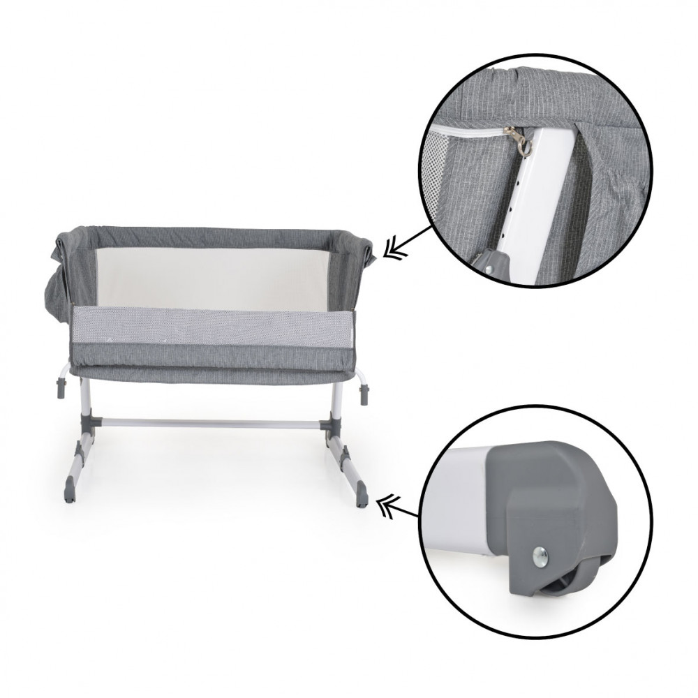 Η βρεφική κούνια Day`n`Night είναι κατάλληλη για μωρά από τη γέννηση έως την ηλικία του 1 έτους ή με βάρος έως 11 κιλά.