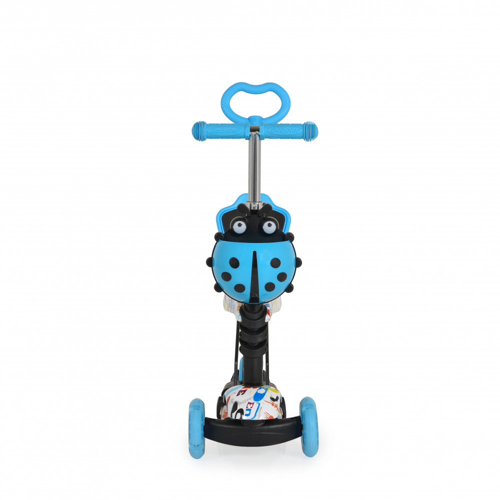 Παιδικό σκούτερ 3 σε ένα με στάμπα νερού PP κατάλληλο για παιδιά ηλικίας 2+ ετών To κάθισμα καλύπτει έως και τα 20 κιλάΤο πατίνι καλύπτει έως και τα 40 κιλάKoυτί αποθήκευσης στο τιμόνι αφαιρούμενοΔεν είναι αναδιπλούμενοΤο παιχνίδι έχει σχεδιαστεί και κατασκευαστεί σύμφωνα με τις απαιτήσεις της 