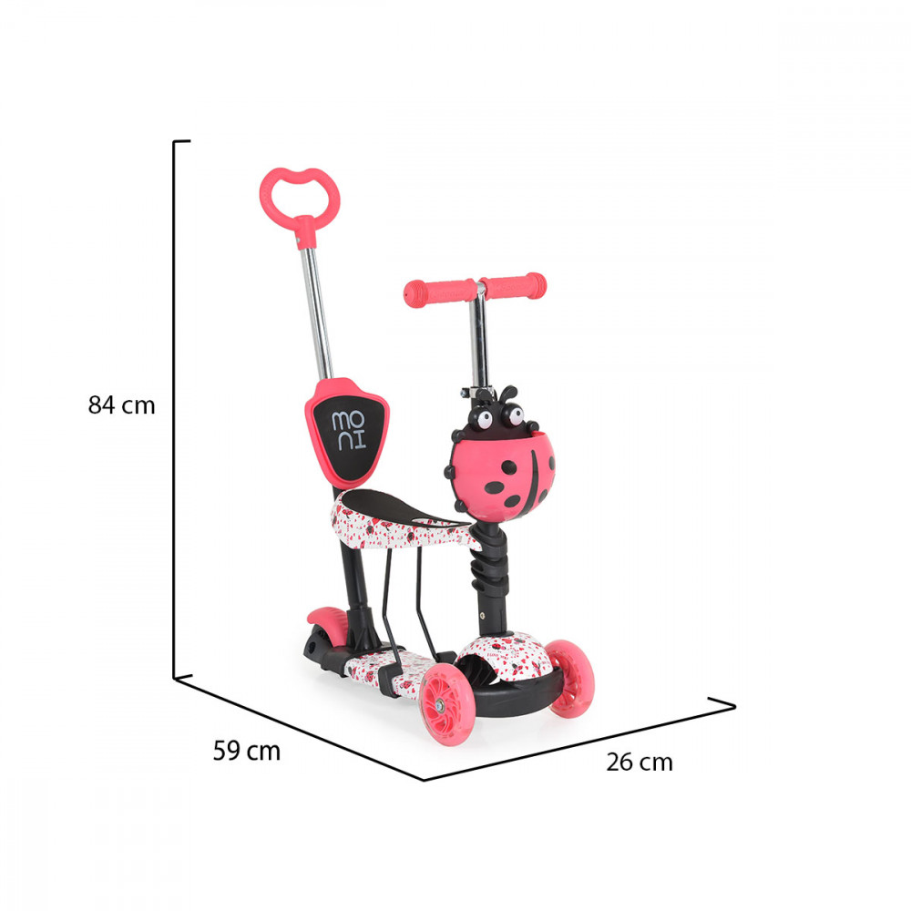 Παιδικό σκούτερ 3 σε ένα με στάμπα νερού PP κατάλληλο για παιδιά ηλικίας 2+ ετών To κάθισμα καλύπτει έως και τα 20 κιλάΤο πατίνι καλύπτει έως και τα 40 κιλάKoυτί αποθήκευσης στο τιμόνι αφαιρούμενοΔεν είναι αναδιπλούμενοΤο παιχνίδι έχει σχεδιαστεί και κατασκευαστεί σύμφωνα με τις απαιτήσεις της 