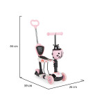 Παιδικό σκούτερ 3 σε ένα με στάμπα νερού PP κατάλληλο για παιδιά ηλικίας 2+ ετών To κάθισμα καλύπτει έως και τα 20 κιλάΤο πατίνι καλύπτει έως και τα 40 κιλάKoυτί αποθήκευσης στο τιμόνι αφαιρούμενοΔεν είναι αναδιπλούμενοΤο παιχνίδι έχει σχεδιαστεί και κατασκευαστεί σύμφωνα με τις απαιτήσεις της 