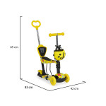 Παιδικό σκούτερ 3 σε ένα με στάμπα νερού PP κατάλληλο για παιδιά ηλικίας 2+ ετών To κάθισμα καλύπτει έως και τα 20 κιλάΤο πατίνι καλύπτει έως και τα 40 κιλάKoυτί αποθήκευσης στο τιμόνι αφαιρούμενοΔεν είναι αναδιπλούμενοΤο παιχνίδι έχει σχεδιαστεί και κατασκευαστεί σύμφωνα με τις απαιτήσεις της 