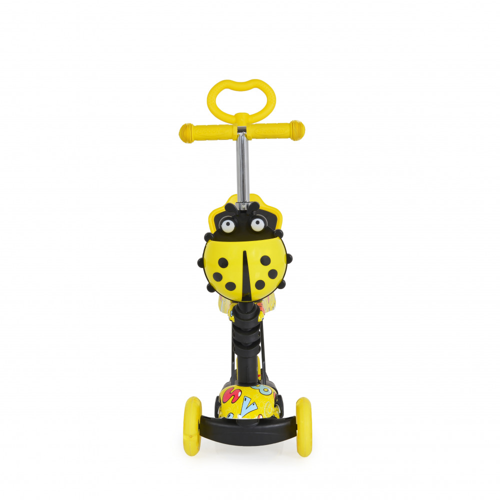 Παιδικό σκούτερ 3 σε ένα με στάμπα νερού PP κατάλληλο για παιδιά ηλικίας 2+ ετών To κάθισμα καλύπτει έως και τα 20 κιλάΤο πατίνι καλύπτει έως και τα 40 κιλάKoυτί αποθήκευσης στο τιμόνι αφαιρούμενοΔεν είναι αναδιπλούμενοΤο παιχνίδι έχει σχεδιαστεί και κατασκευαστεί σύμφωνα με τις απαιτήσεις της 