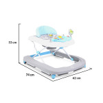 Η φωτογραφία δείχνει Βρεφική στράτα περπατούρα 2 σε 1 κατάλληλη για παιδιά άνω των 6 μηνών.