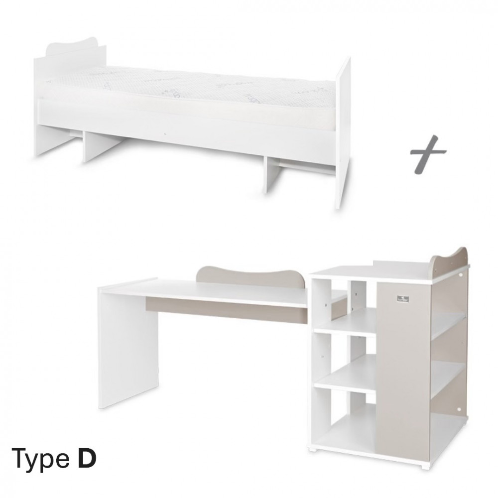 Κούνια μετατρεπόμενη σε κρεβάτι προεφηβικό και γραφείο της εταιρείας Lorelli.