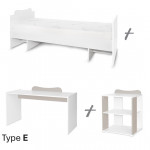 Κούνια μετατρεπόμενη σε κρεβάτι προεφηβικό και γραφείο της εταιρείας Lorelli.