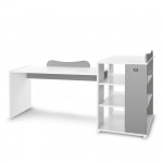 Η φωτογραφία δείχνει Κούνια μετατρεπόμενη σε κρεβάτι προεφηβικό και γραφείο της εταιρείας Lorelli.