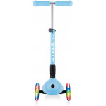 Globber Scooter Junior Foldable Fantasy Lights Flowers Pastel Blue (433-200).
