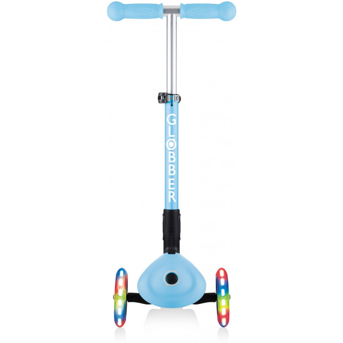 Globber Scooter Junior Foldable Fantasy Lights Flowers Pastel Blue (433-200).