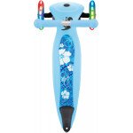Globber Scooter Junior Foldable Fantasy Lights Flowers Pastel Blue (433-200).