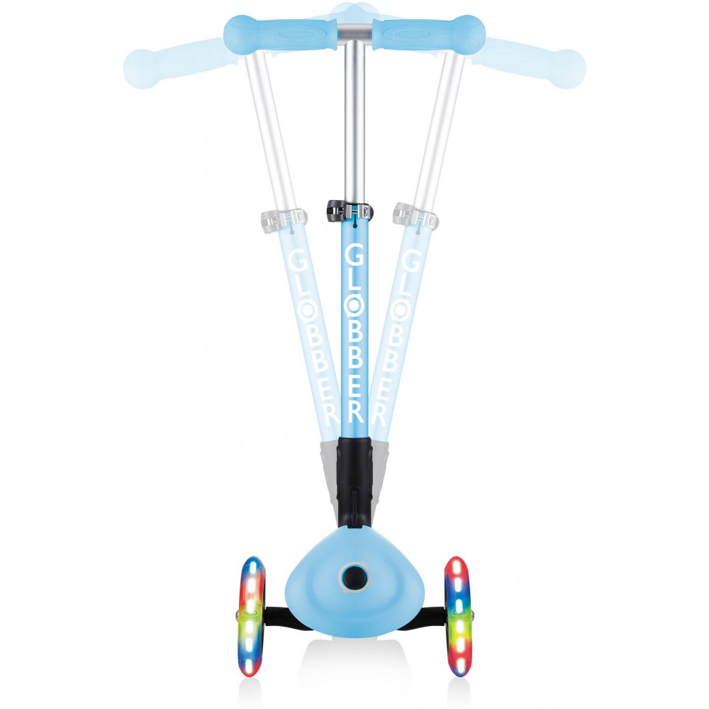 Globber Scooter Junior Foldable Fantasy Lights Flowers Pastel Blue (433-200).