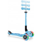 Globber Scooter Junior Foldable Fantasy Lights Flowers Pastel Blue (433-200).