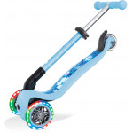 Globber Scooter Junior Foldable Fantasy Lights Flowers Pastel Blue (433-200).