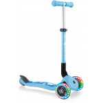 Globber Scooter Junior Foldable Fantasy Lights Flowers Pastel Blue (433-200).
