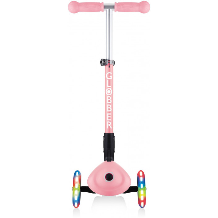Η φωτογραφία δείχνει Globber Scooter Junior Foldable Fantasy Lights Flowers Pastel Pink (433-210).