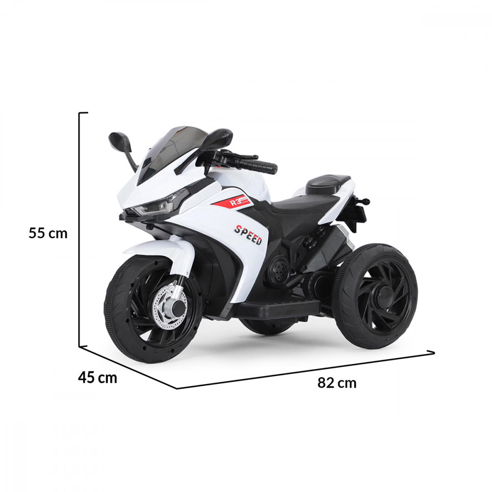 Ηλεκτροκίνητη μηχανή της εταιρείας Moni Cangaroo κατάλληλη για παιδιά από 3 έως 8 ετών και μέγιστου βάρους τα 30 κιλά.