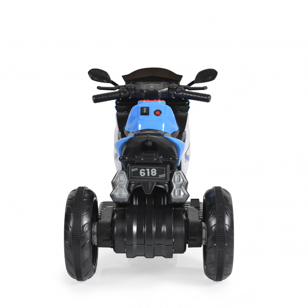 Ηλεκτροκίνητη μηχανή της εταιρείας Moni Cangaroo κατάλληλη για παιδιά από 3 έως 8 ετών και μέγιστου βάρους τα 30 κιλά.