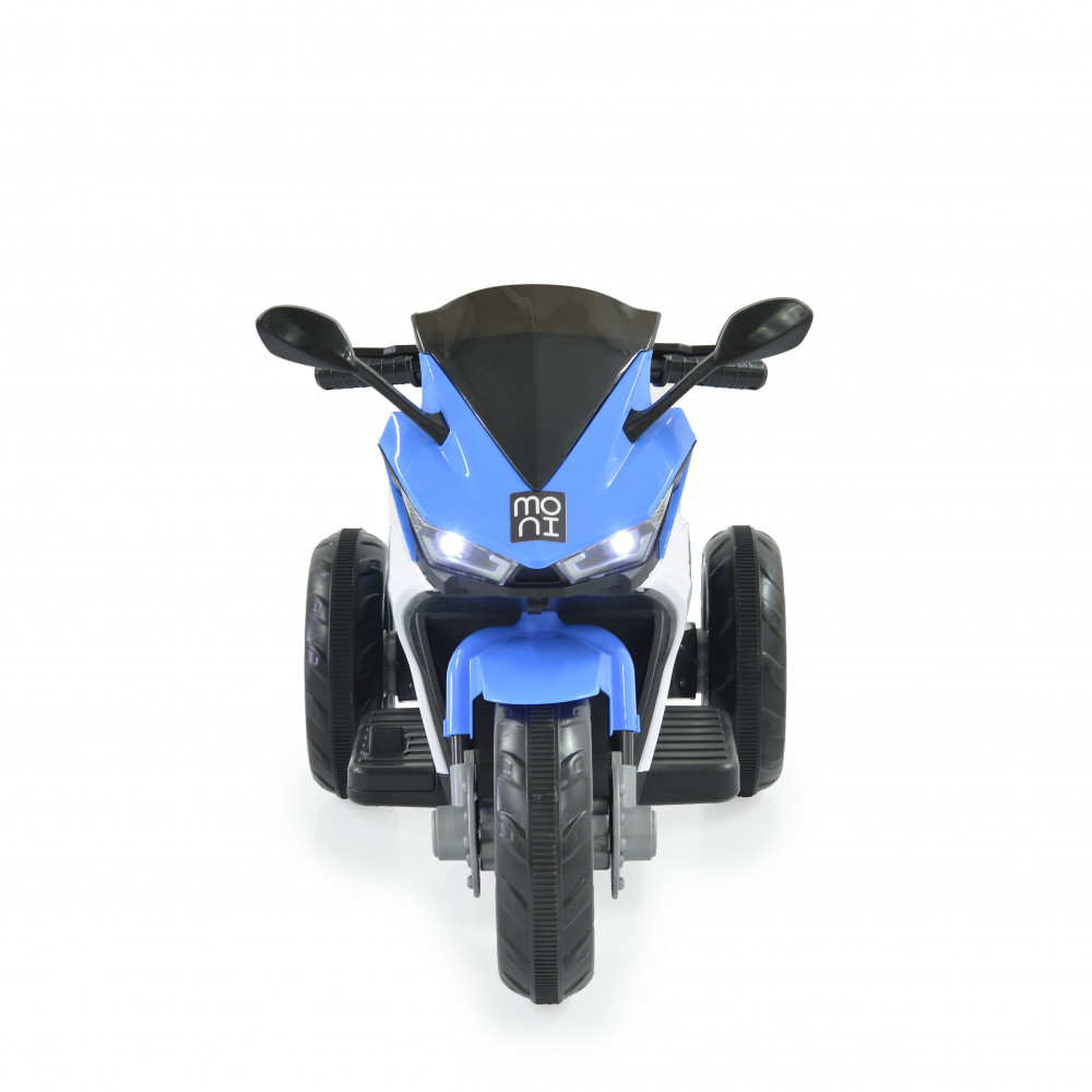 Ηλεκτροκίνητη μηχανή της εταιρείας Moni Cangaroo κατάλληλη για παιδιά από 3 έως 8 ετών και μέγιστου βάρους τα 30 κιλά.