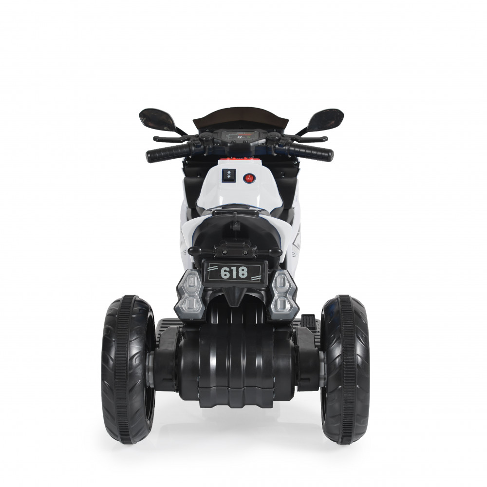 Ηλεκτροκίνητη μηχανή της εταιρείας Moni Cangaroo κατάλληλη για παιδιά από 3 έως 8 ετών και μέγιστου βάρους τα 30 κιλά.