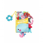 Εκπαιδευτικό υφασμάτινο βιβλι﻿﻿αράκι με μασητικό σιλικόνης.