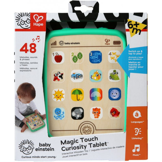 Hape Kids II Ξύλινο Magic Touch Curiosity Ταμπλετ (11778).