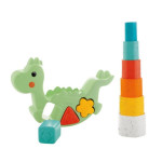 Δεινόσαυρος ισορροπίας με κυλίνδρους στην πλάτη της εταιρείας ChiccoΣυνιστώμενη ηλικία: 1 με 4 ετώνΚαινοτόμο παιχνίδι δεινόσαυρος 2 σε 1 κατασκευασμένο από ανακυκλώσιμο πλαστικό 80%.