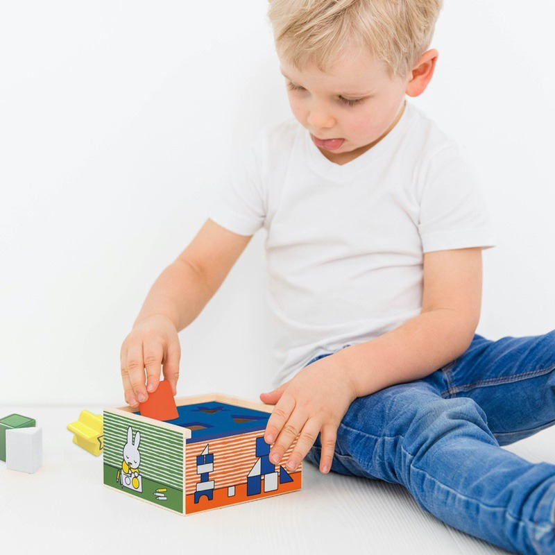 Κουτί αντιστοίχισης της εταιρείας Miffy με μοντέρνο σχέδιο σε πολύχρωμες αποχρώσεις.