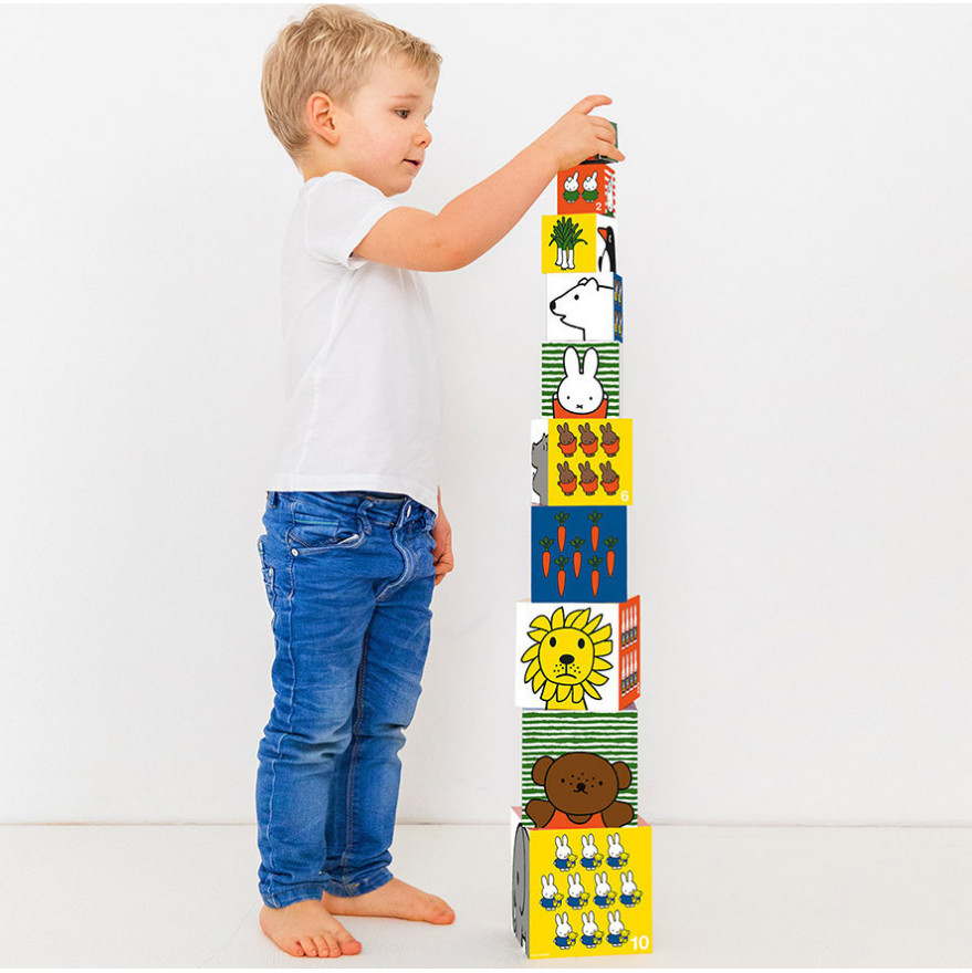 Κύβοι στοίβαξης Miffy, 10 τεμάχια.